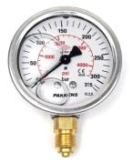 PAKKENS Bottom Connection Glycerin-Filled Pressure Gauge Ø63 mm 0-315 Bar 1/4
