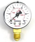 PAKKENS Alt Bağlantılı Manometre Ø50 mm 0-100 Bar 1/4''