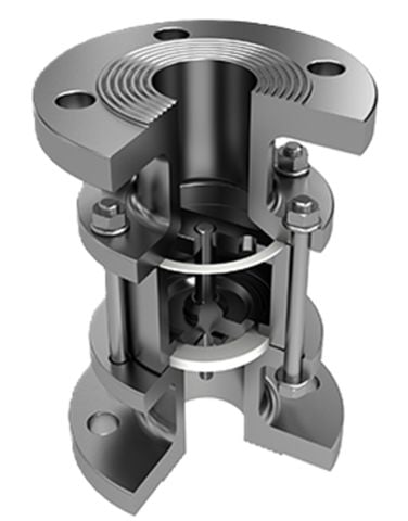 Stainless Steel Spring Vertical Check Valve Flanged DN40 PN16