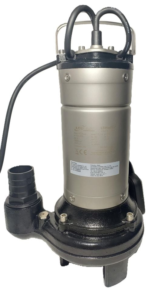 LEO LSWm150A Atık Su Dalgıç Pompası 1.1 KW 1.5 HP 220V