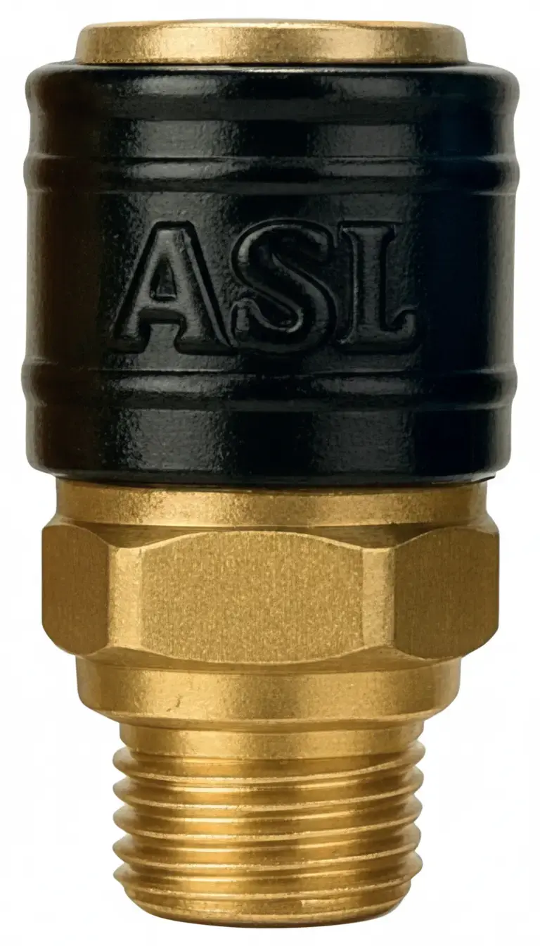 ASEL METAL Sarı Pirinç 26 Eko Quick Kaplin Erkek Gövde 1/2''