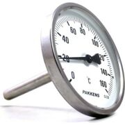 PAKKENS Arka Bağlantılı Bi-Metal Termometre Ø63mm 160°C