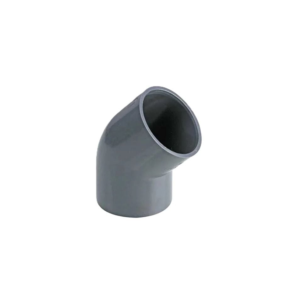 UPVC Yapıştırma Dirsek Muflu 45° Ø110mm PN10