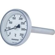 PAKKENS Bi-метален термометър с обратна връзка, Ø63mm, 20cm, 0-300°C, CL 2.0