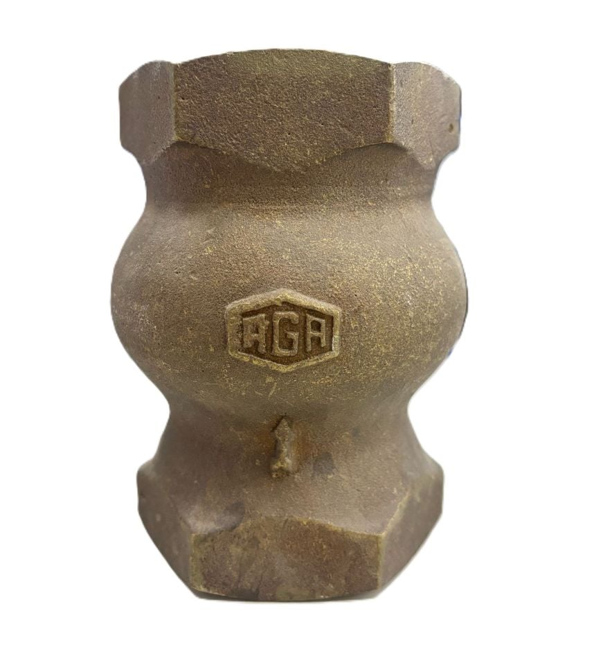 Aga 11/2'' Pirinç Yaysız Dikey Çekvalf