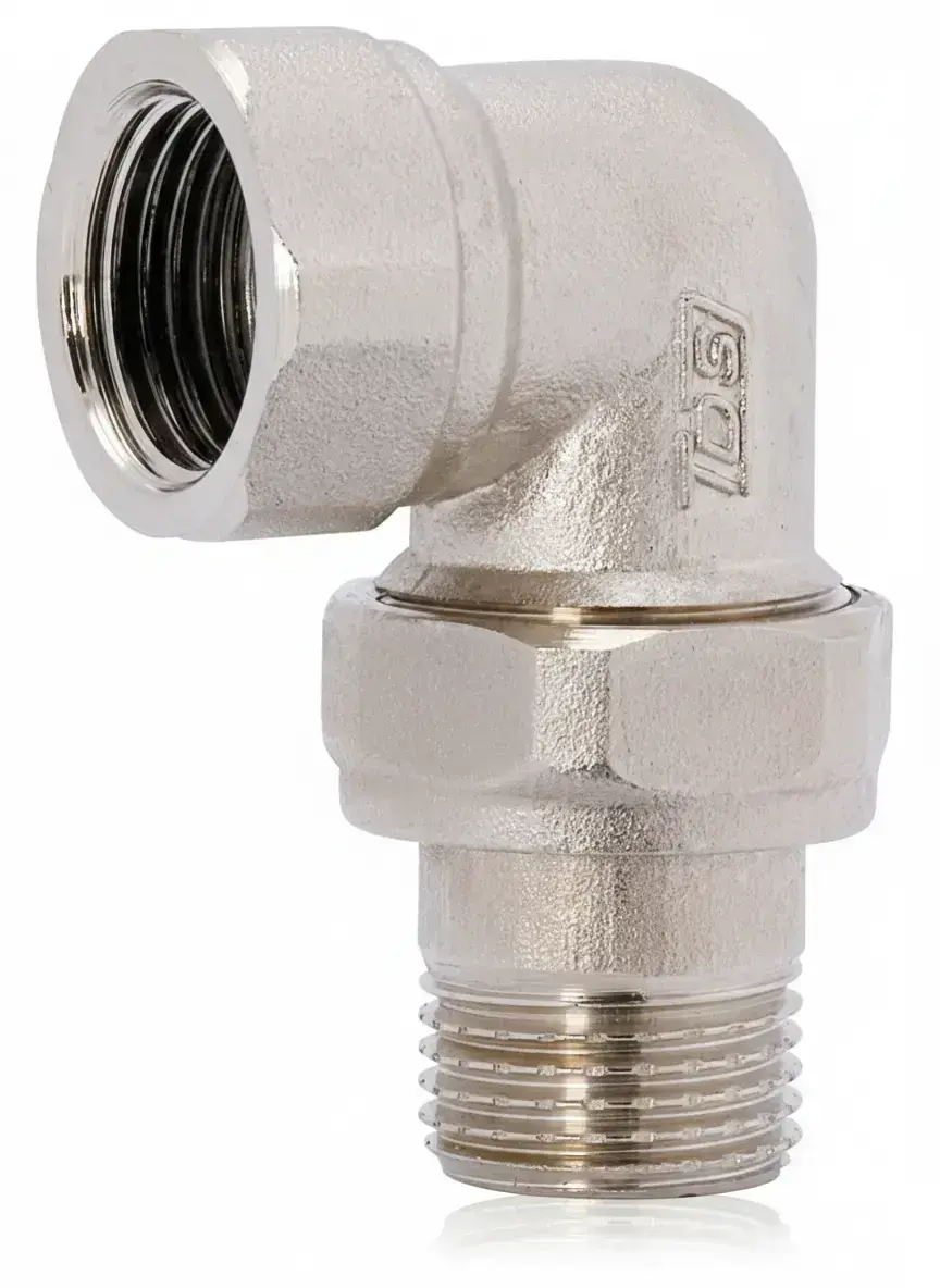 TDS 323 Nikel Kaplı Köşe Radyatör Rakoru PN25 1 1/4''