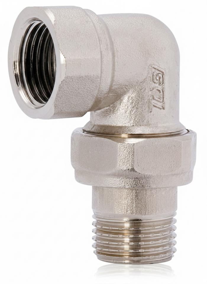 TDS 323 Nikel Kaplı Köşe Radyatör Rakoru PN25 1 1/4''