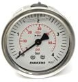 PAKKENS Glycerine Filled Manometer with Back Connection Ø63 mm 0-4 Bar 1/4
