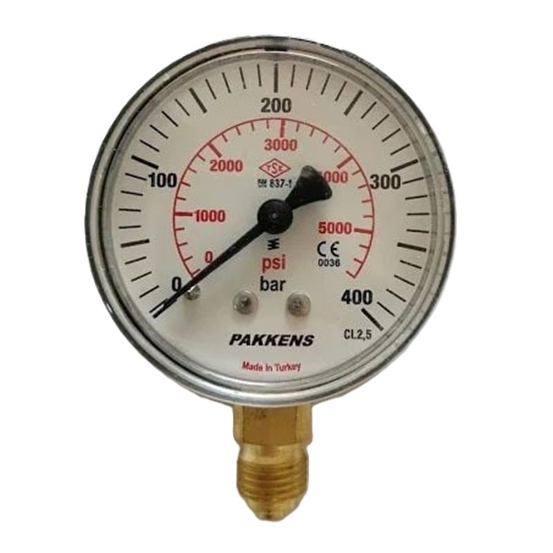 PAKKENS Сух тип манометър Ø63 mm 0-400 Bar 1/4