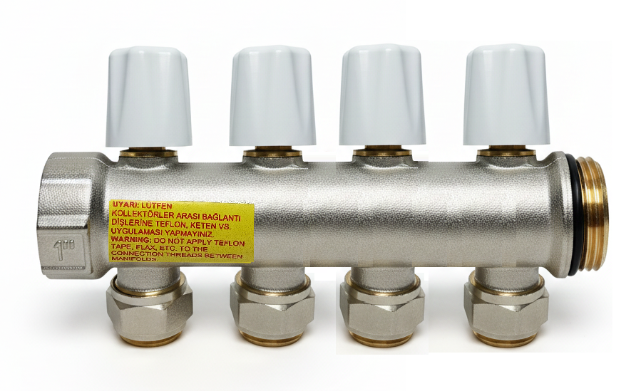 Eca Ayar Vanalı Modüler Kollektör 4'lü 1'' X 16mm 601026299