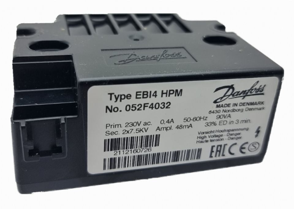 Danfoss Çift Çıkışlı Ateşleme Trafo 2x7500V EBI4 %33 052F4232