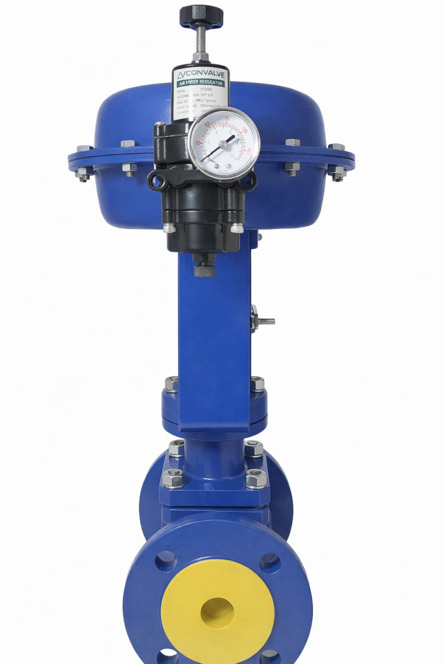 VALFTEK Pnömatik On-Off Kontrol Vanası DN40 PN16