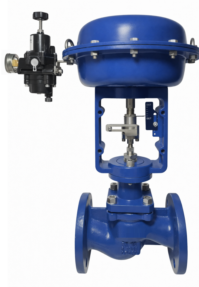 Пневматичен ВКЛ./ИЗКЛ. контролен вентил VALFTEK DN65 PN16