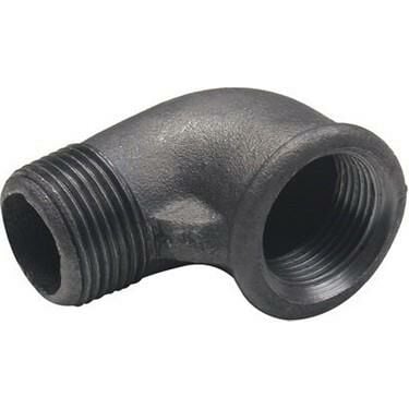 TRAKYA DÖKÜM Siyah Kuyruklu Dirsek 1/2''