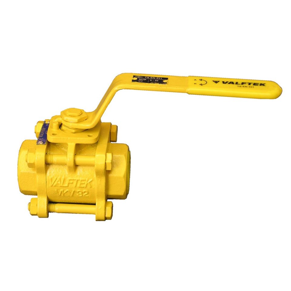 VALFTEK Doğalgaz Küresel Vanası 3/8''