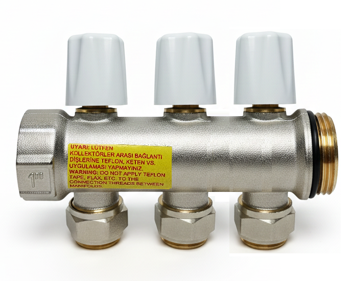 ECA Flow Rate Adjustable Manifold, 3-way, 1'' x 16mm, 601026298