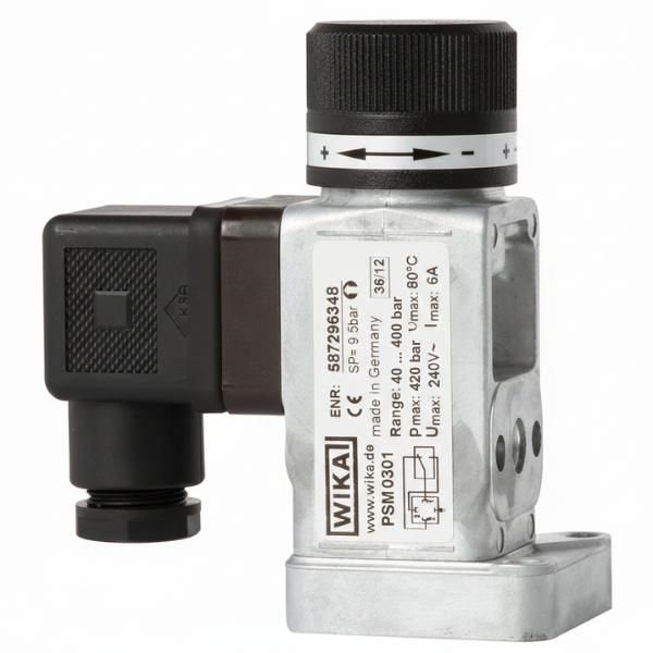 WIKA PSM03 71144708 Basınç Şalteri 40-400 Bar 1/4''
