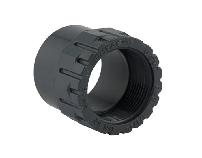U-PVC Redüksiyonlu Adaptör Ø25mm-3/4'' Tek Taraf İçten Dişli
