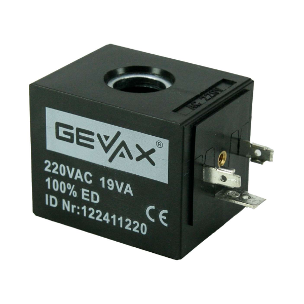 GEVAX Solenoid Valf Bobini 220V AC 19 VA