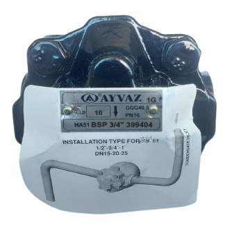 AYVAZ HA-51 Sıvı Devrelerinden Hava Atıcı PN16 1/2''