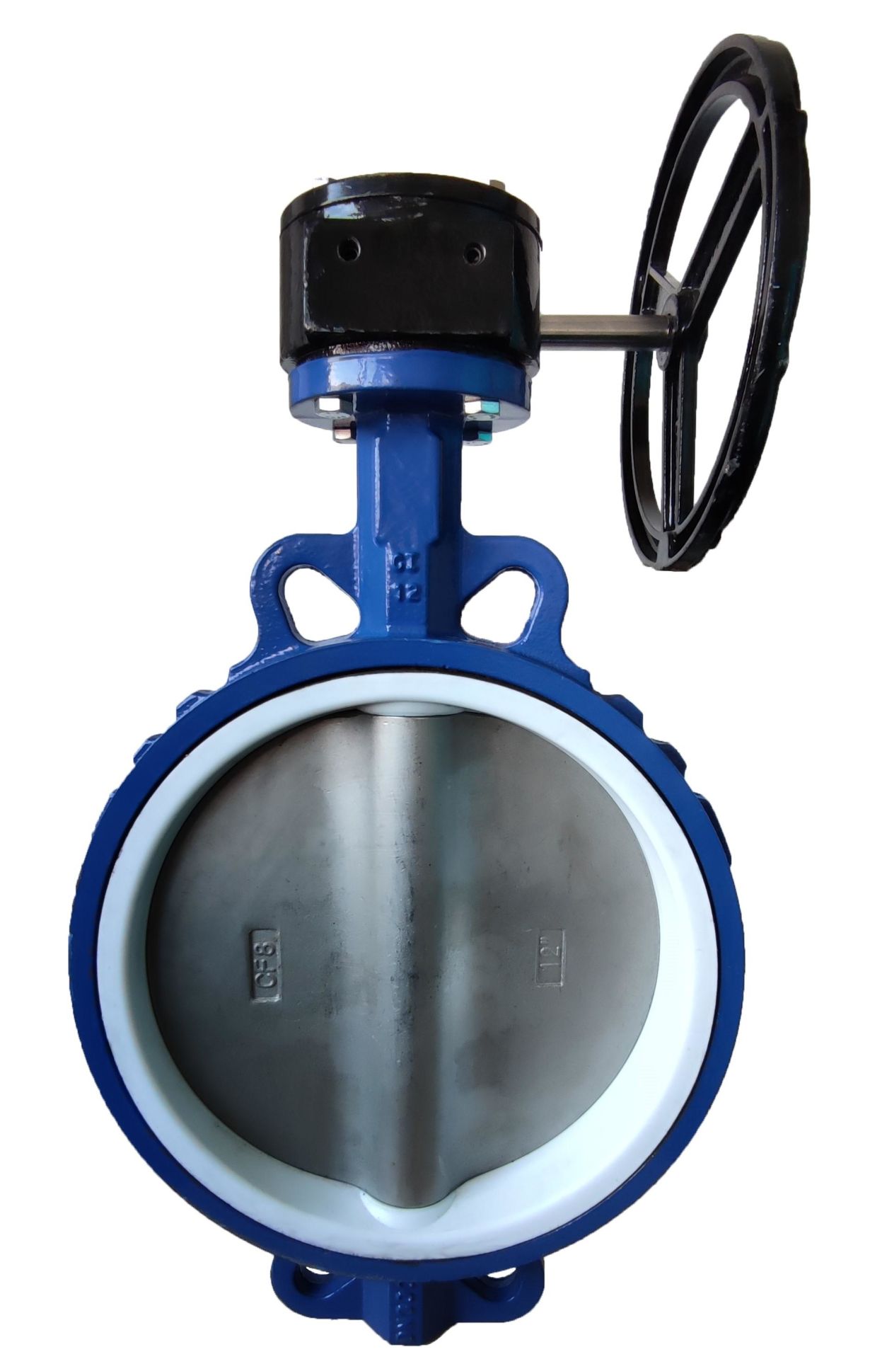 DMS Reducer Wafer Butterfly Valve Stainless Steel Flap Teflon Seal Dn300