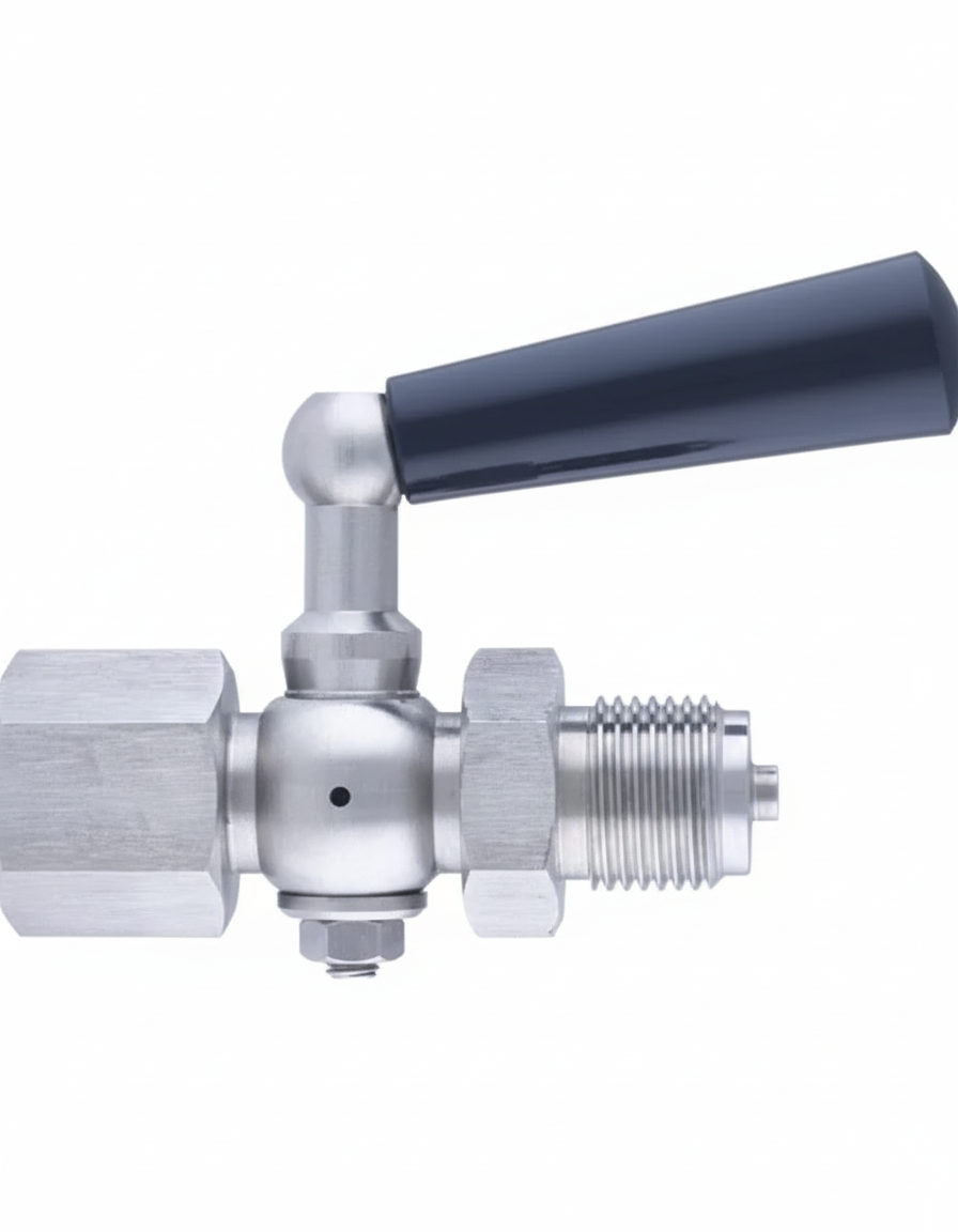 PAKKENS 3 Yollu Paslanmaz Manometre Musluğu 64 Bar 1/2''