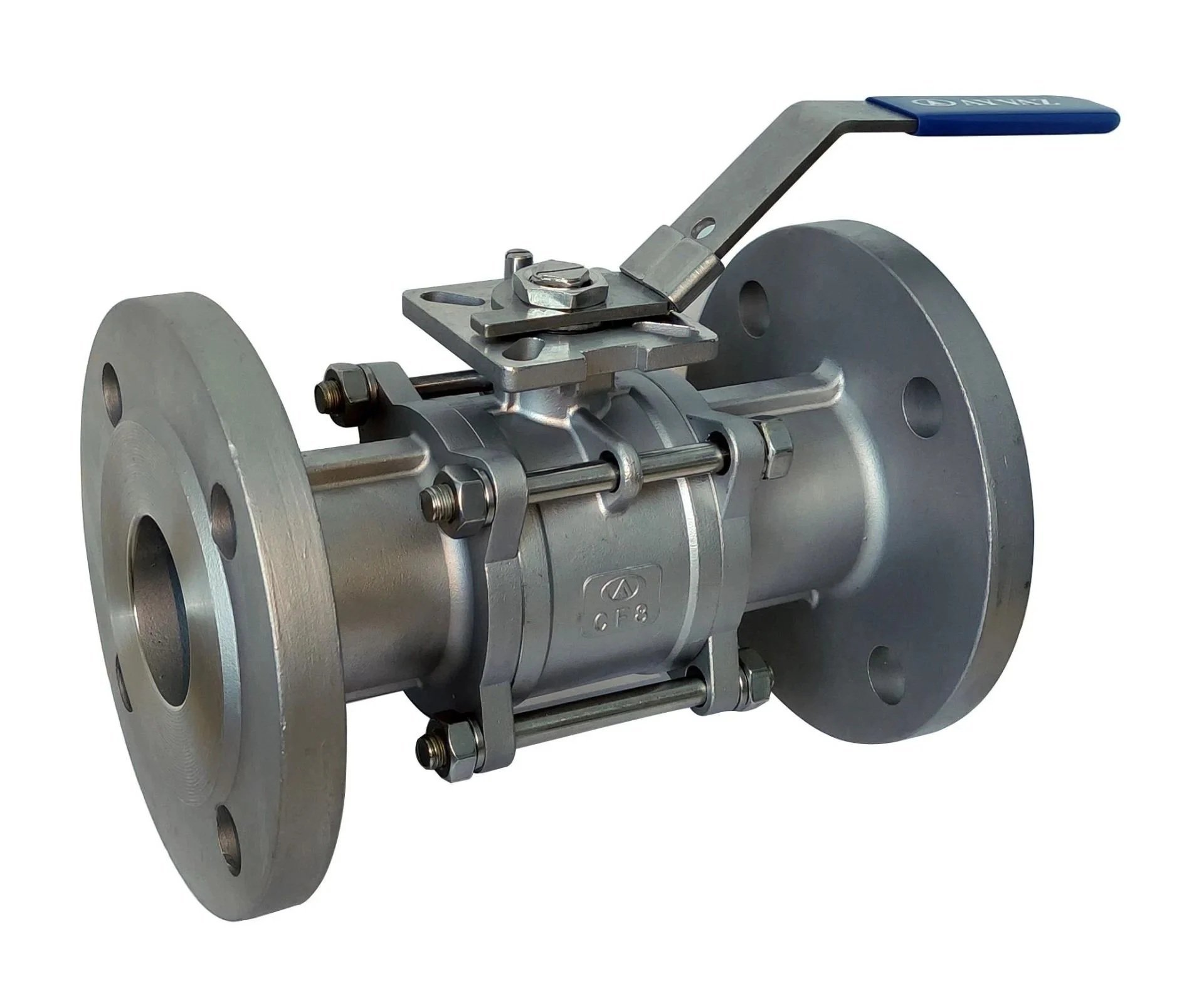 AYVAZ V-3FP Küresel Vana AISI 304 3P PN40 DN80