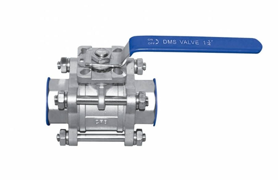 DMS Paslanmaz Küresel Vana 3 Parçalı 2'' 304