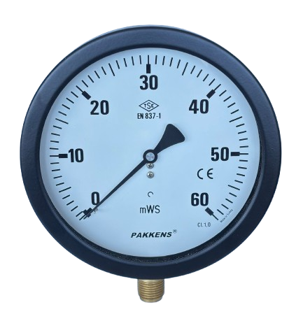 Pakkens Alt Bağlantılı Hidrometre Ø160 mm 60 MWS 1/2'' CL 1,0