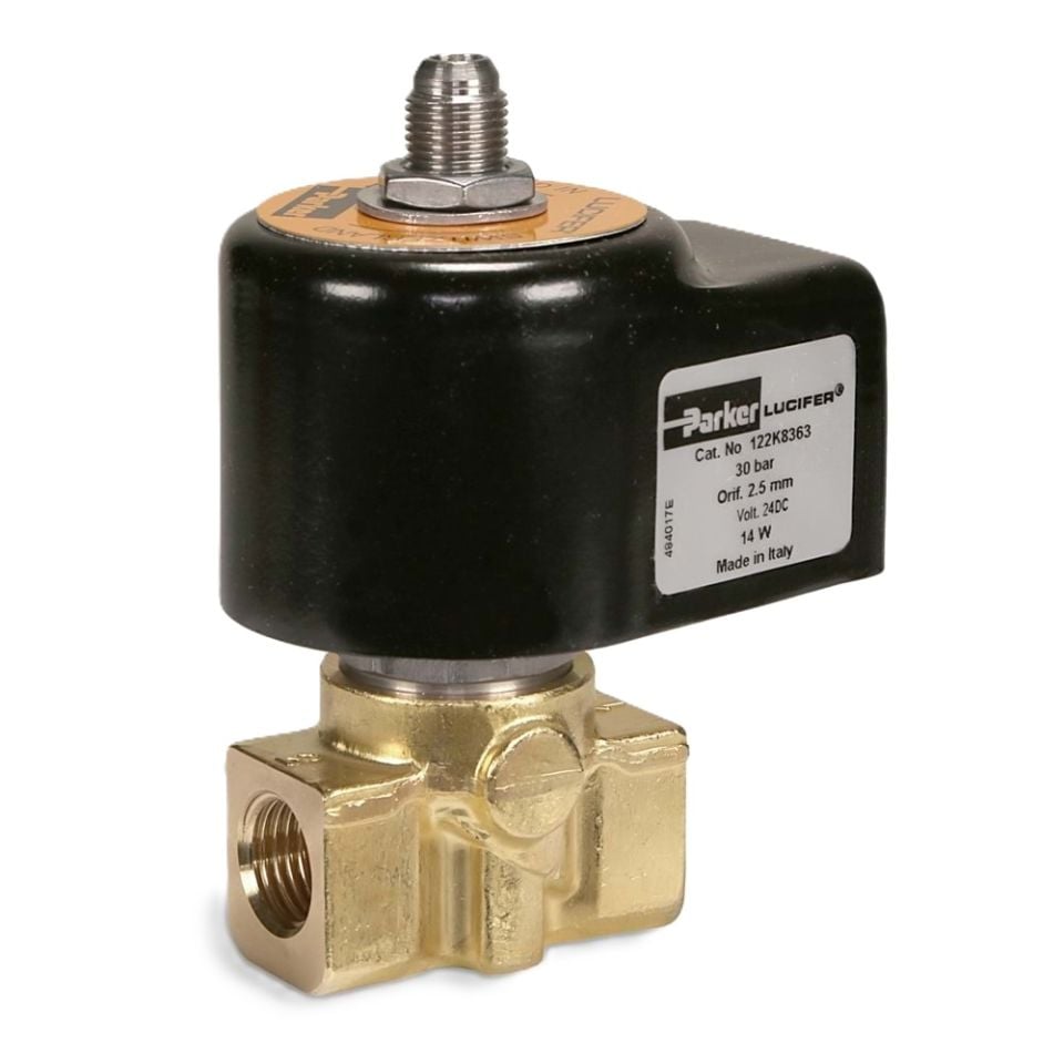 PARKER Lucifer 122K8363 Fuel Solenoid Valve 1/4