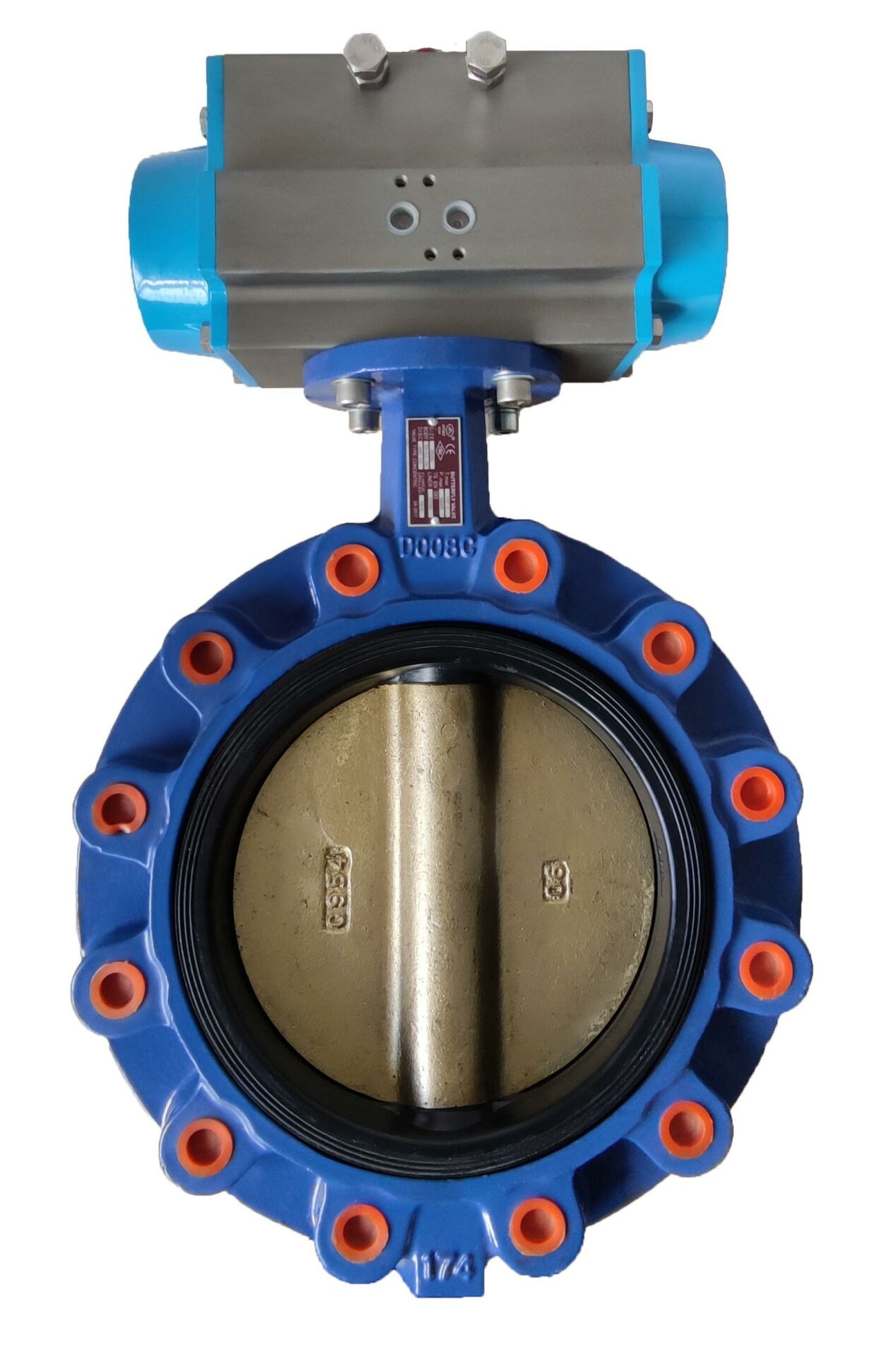 Lug Type Pneumatic Actuated Butterfly Valve KV-18