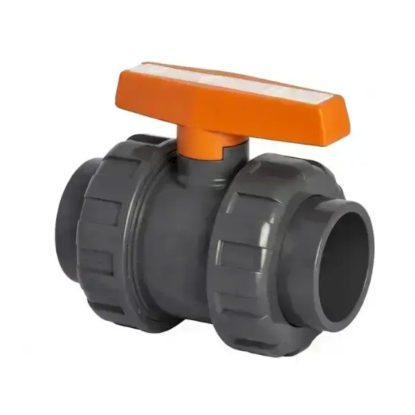 NOZBART PVC-U Yapıştırma Muflu Küresel Vanası Ø50mm - 1 1/2''