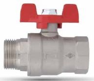 Pakkens Kelebek Kollu Küresel Vana PN25 1/4''