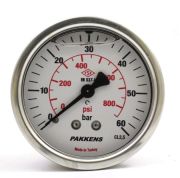 PAKKENS Arka Bağlantılı Gliserinli Manometre 60 Bar 100 mm