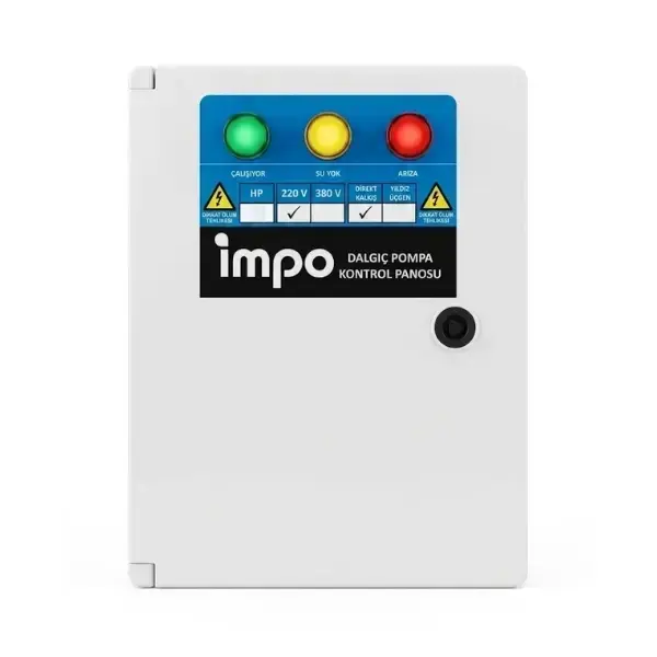 İMPO Mini Eko Dalgıç Pompa Kontrol Panosu 1 HP 220V