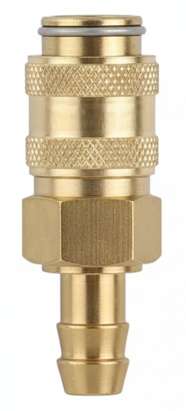 Yellow Brass Quick Coupling Hose End Body (0.21) 6mm