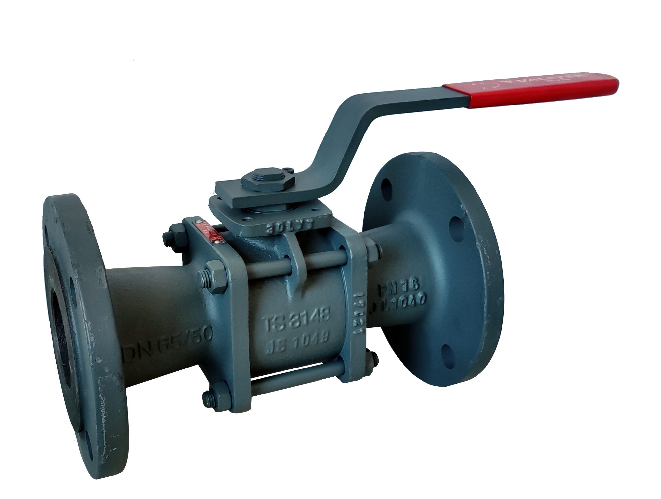 Küresel Vana Dn25 Pn16 Redüksiyon Geçişli 3 Parçalı VALFTEK