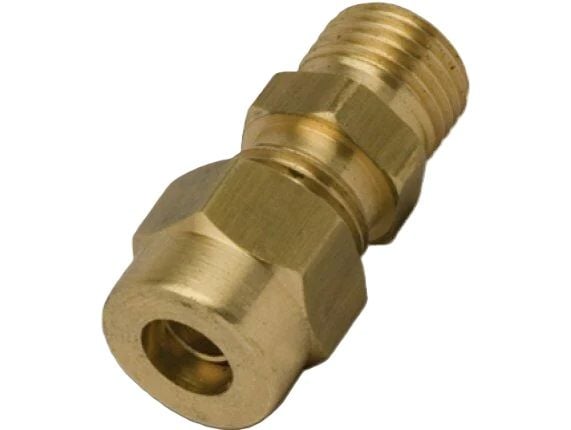 Sarı Pirinç Tek Taraf Yüksüklü Nipel 3/8'' X 10mm