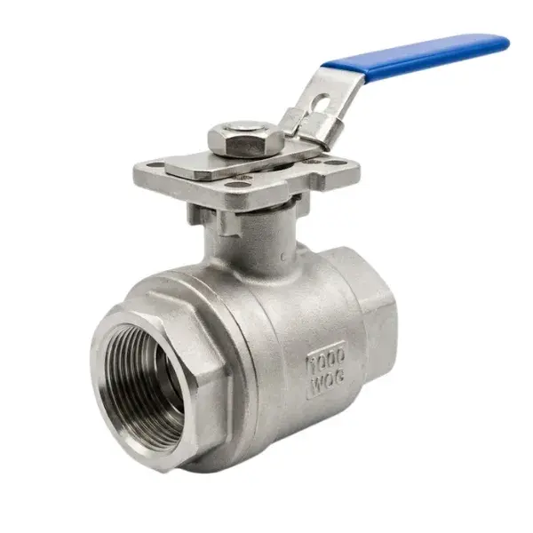 Stainless Steel Ball Valve with Actuator, Three-Piece AISI304 1 1/2''