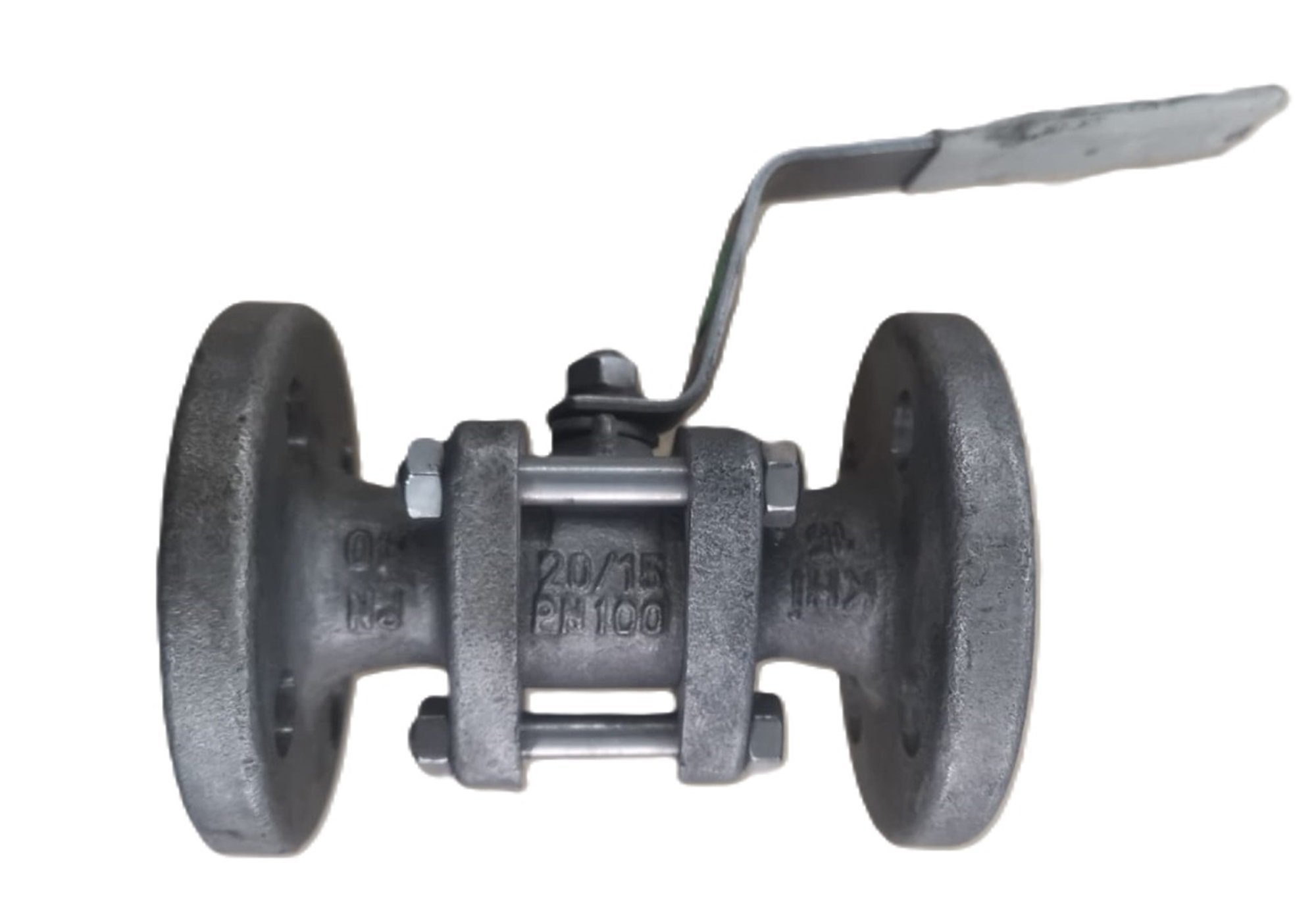 Üç Parçalı Flanşlı Paslanmaz Çelik Döküm Küresel Vana DN15 PN40 AISI304