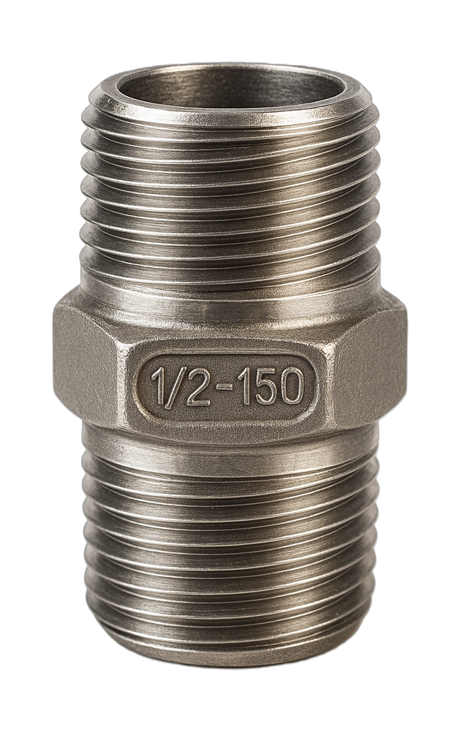 Paslanmaz Hex Nipel AISI 304 1/8''