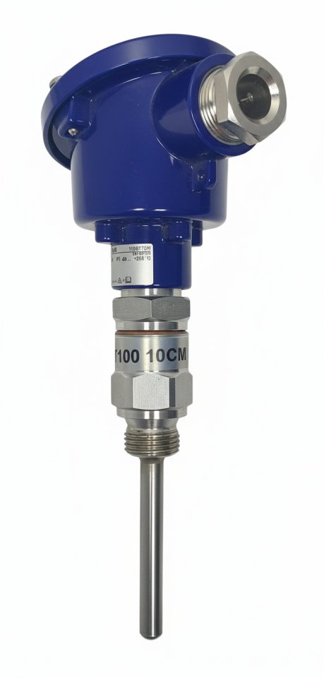 WIKA TR10-B 1 X PT100 Kafalı Tip Termokupl 10cm 1/2''