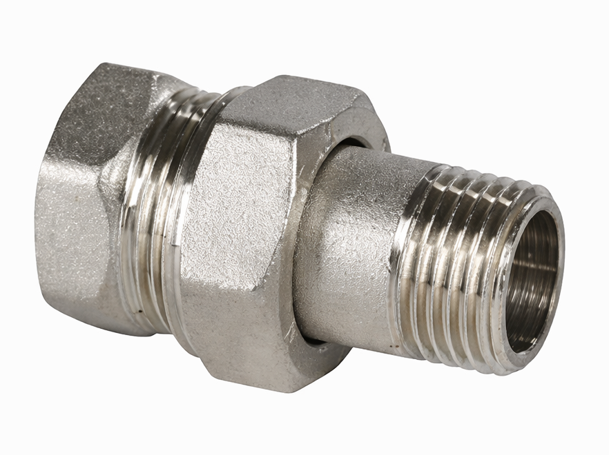 ECA Düz Radyatör Rakoru Nikel Kaplı 1/2'' 602121007