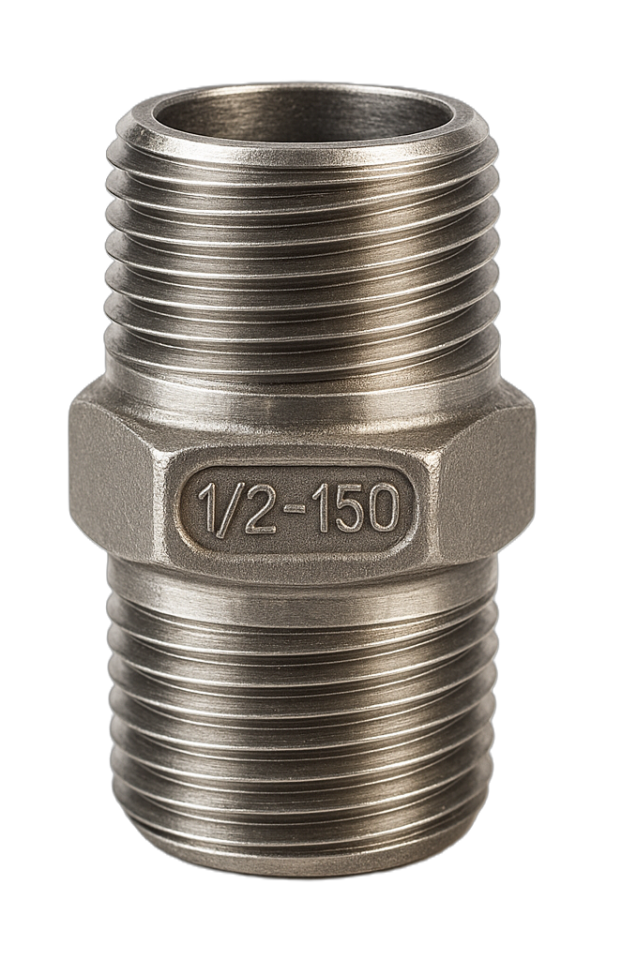 Paslanmaz Hex Nipel AISI 304 1 1/2''