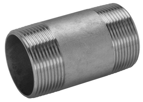 Stainless Double-Ended Nipple AISI 304 2