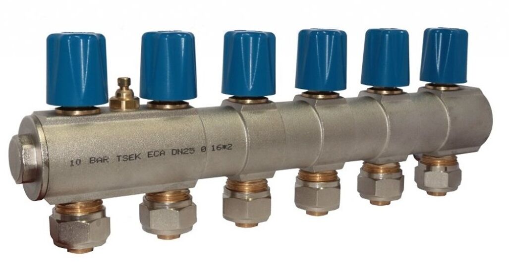 ECA Manifold with Integrated Valves 5 Outlet 1