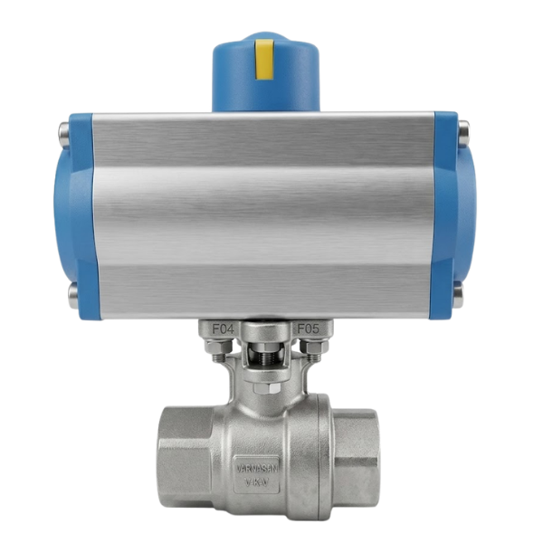 Pnömatik Aktüatörlü Paslanmaz Küresel Vana PN63 1''