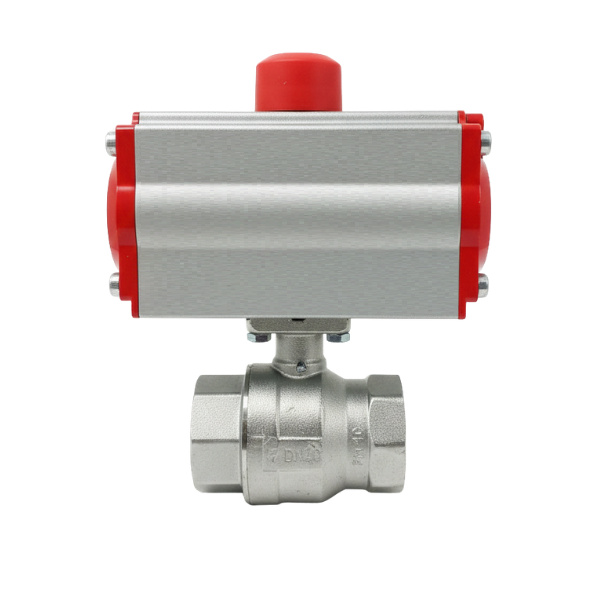Pnömatik Aktüatörlü Pirinç Küresel Vana 1 1/2'' PN40