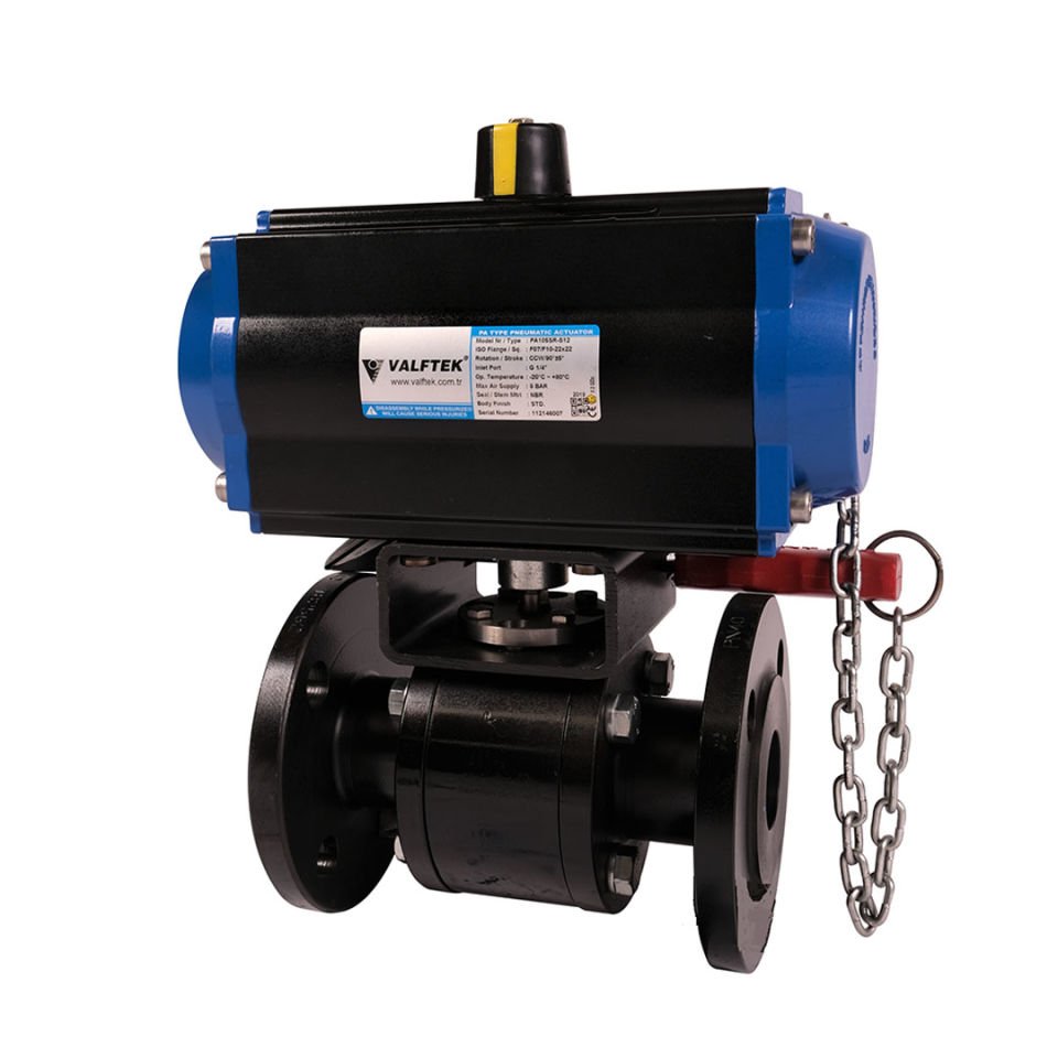 VALFTEK Flanged Boiler Blowdown Valve with Actuator DN40 PN40