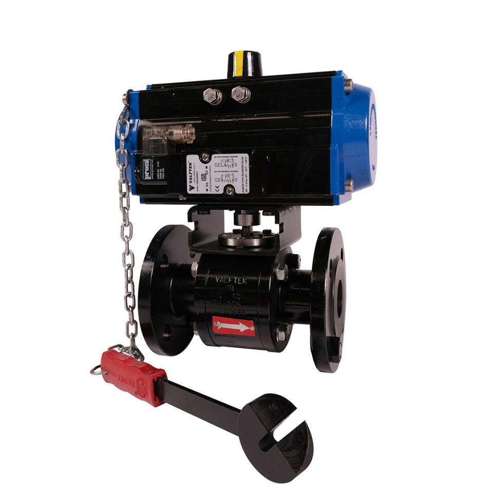 VALFTEK Aktüatörlü Flanşlı Kazan Blöf Vana DN40 PN40